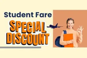 student fare discount on flights blog post featured image of amit dahal